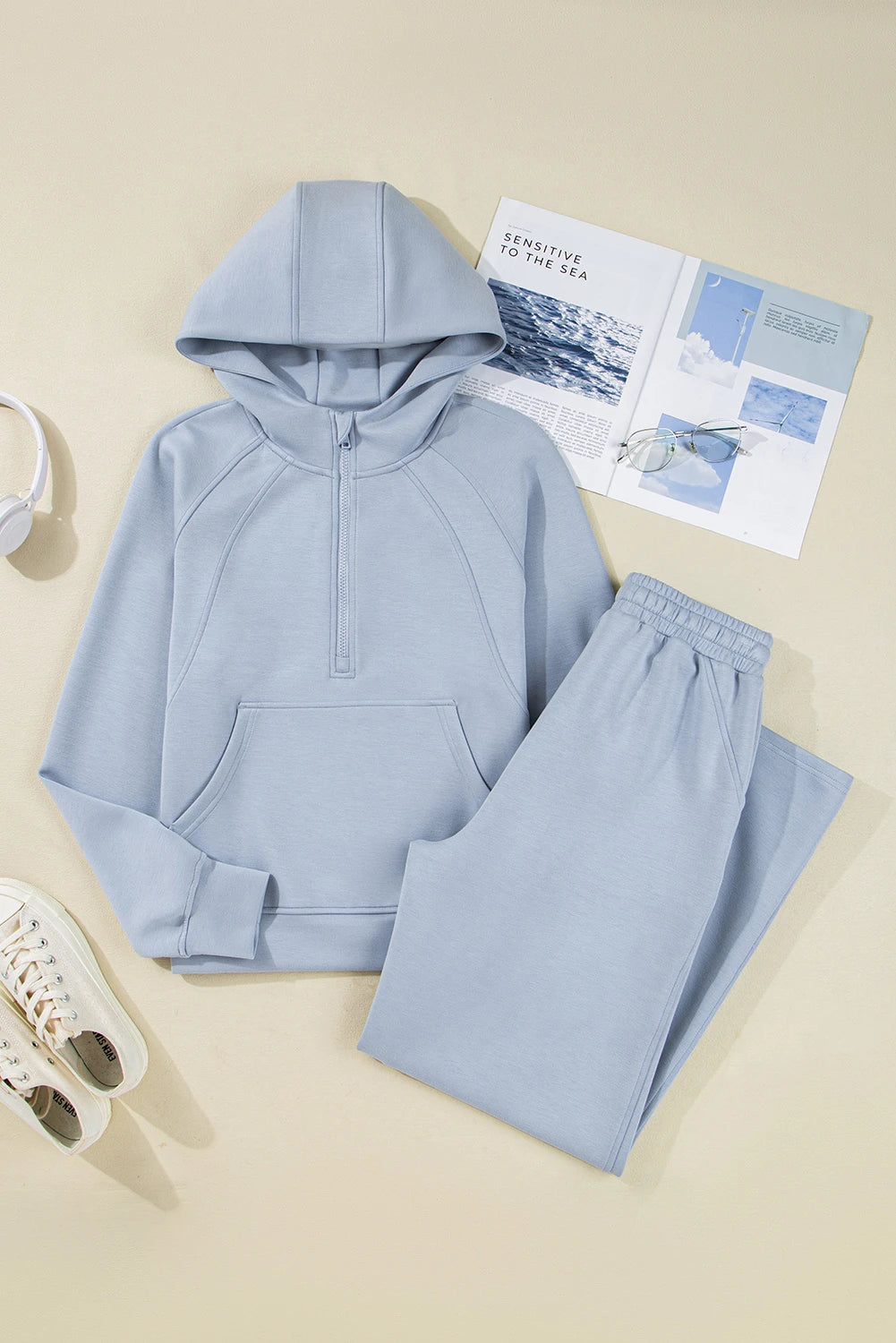 The Cloud Nine Half Zip Hoodie Set (Pre-Order starts shipping September 30)