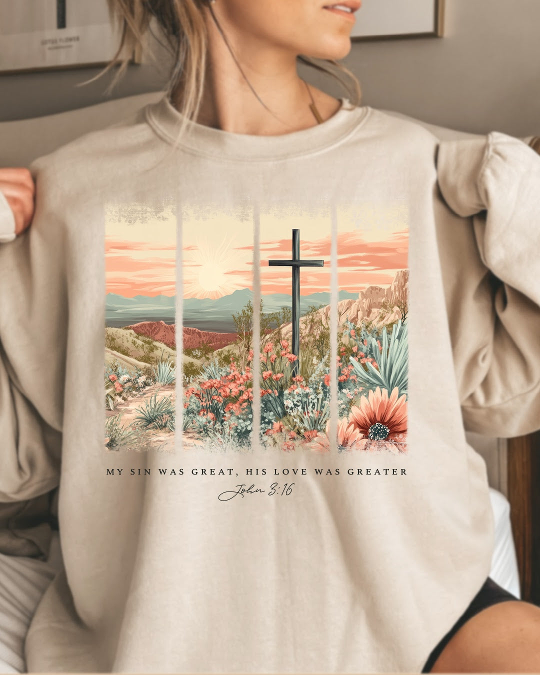 My Sin was Great, His Love was Greater Relaxed Fit Sweatshirt