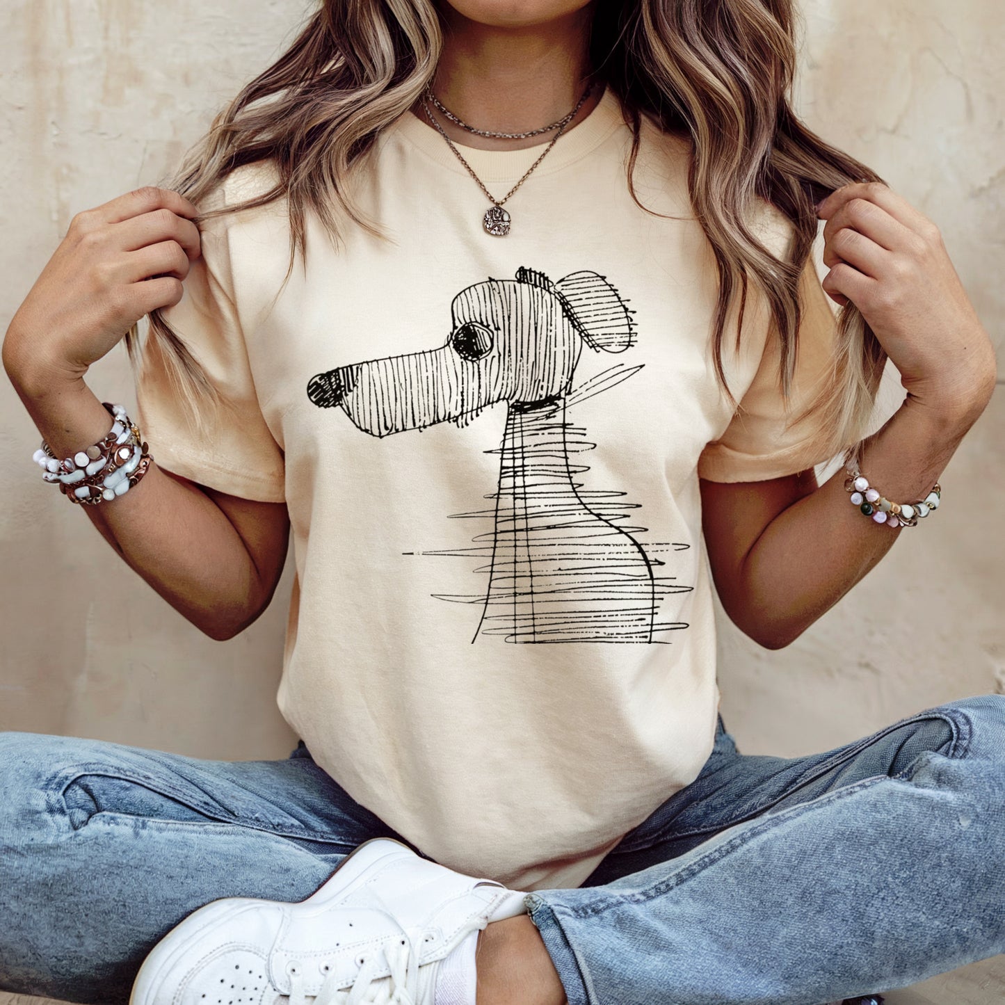 Sketchy Dog Dachshund T-shirt
