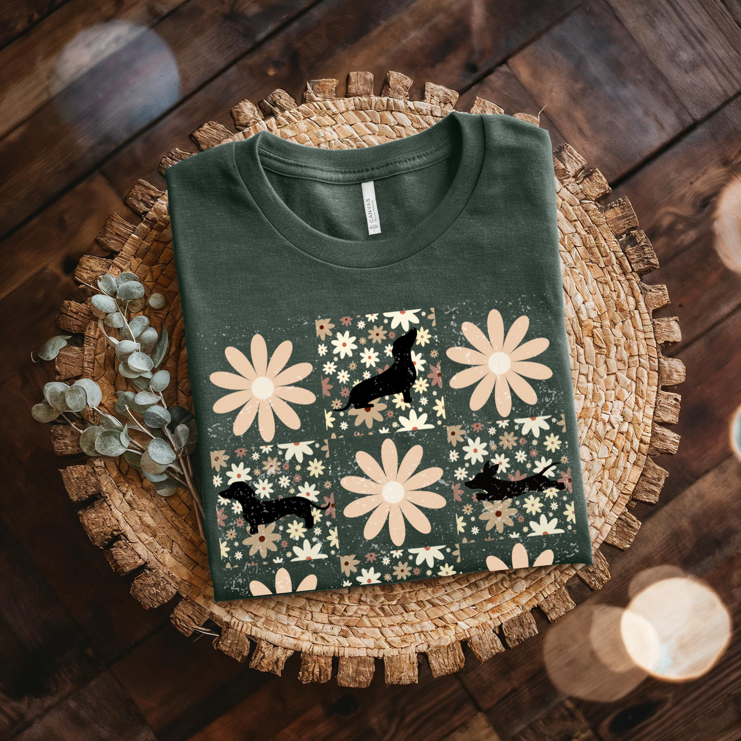 Boho Dachshund T-shirt