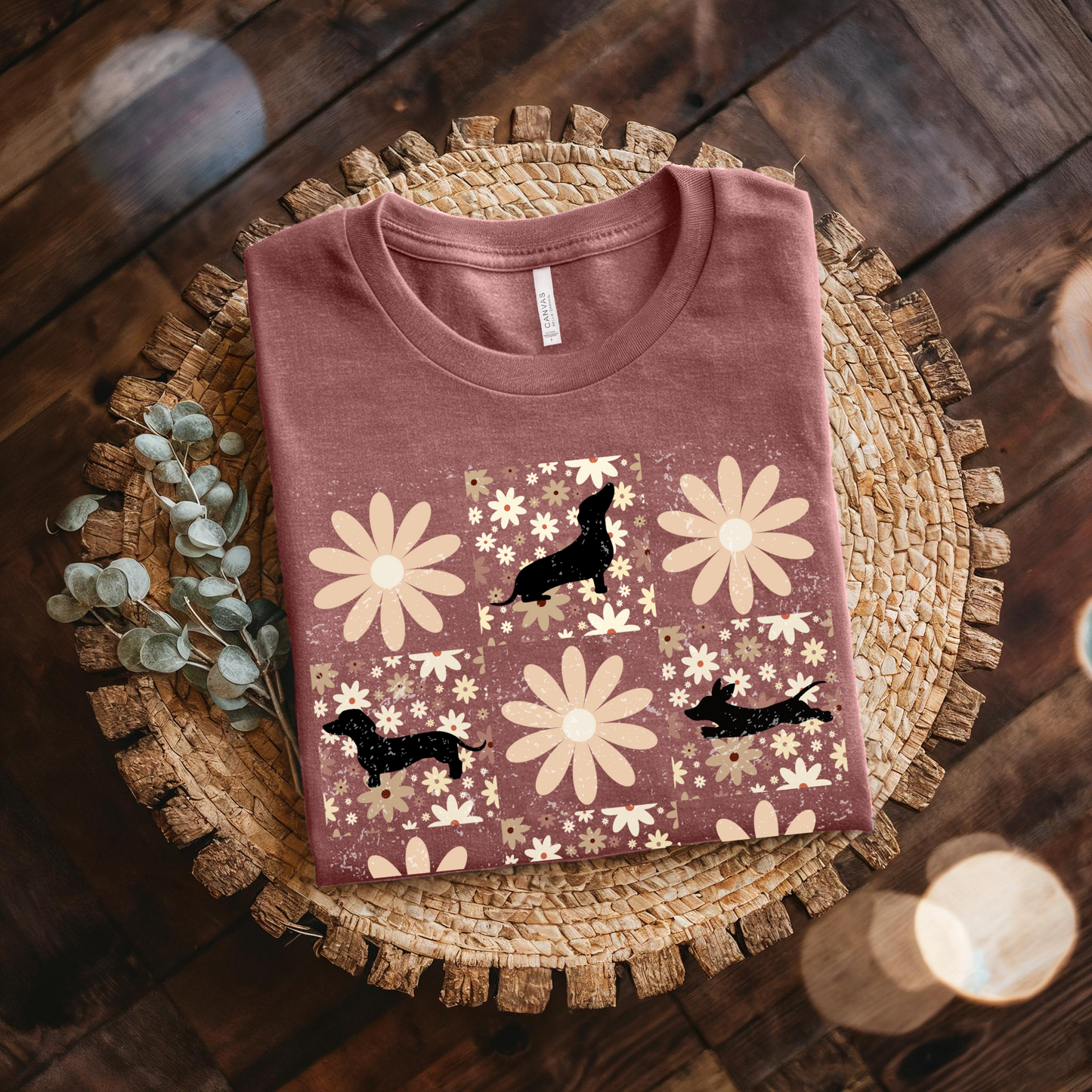 Boho Dachshund T-shirt