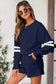 Fall Days Varsity Stripe Sweatshirt Set (Multiple Colours)