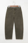 The Easy Autumn Barrel Jeans (Moss Colour)