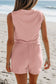 Ribbed Vneck Summer Set