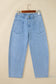 The Easy Autumn Barrel Jeans (Moss Colour)