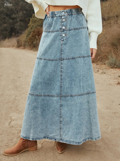 The Country Roads Denim Skirt