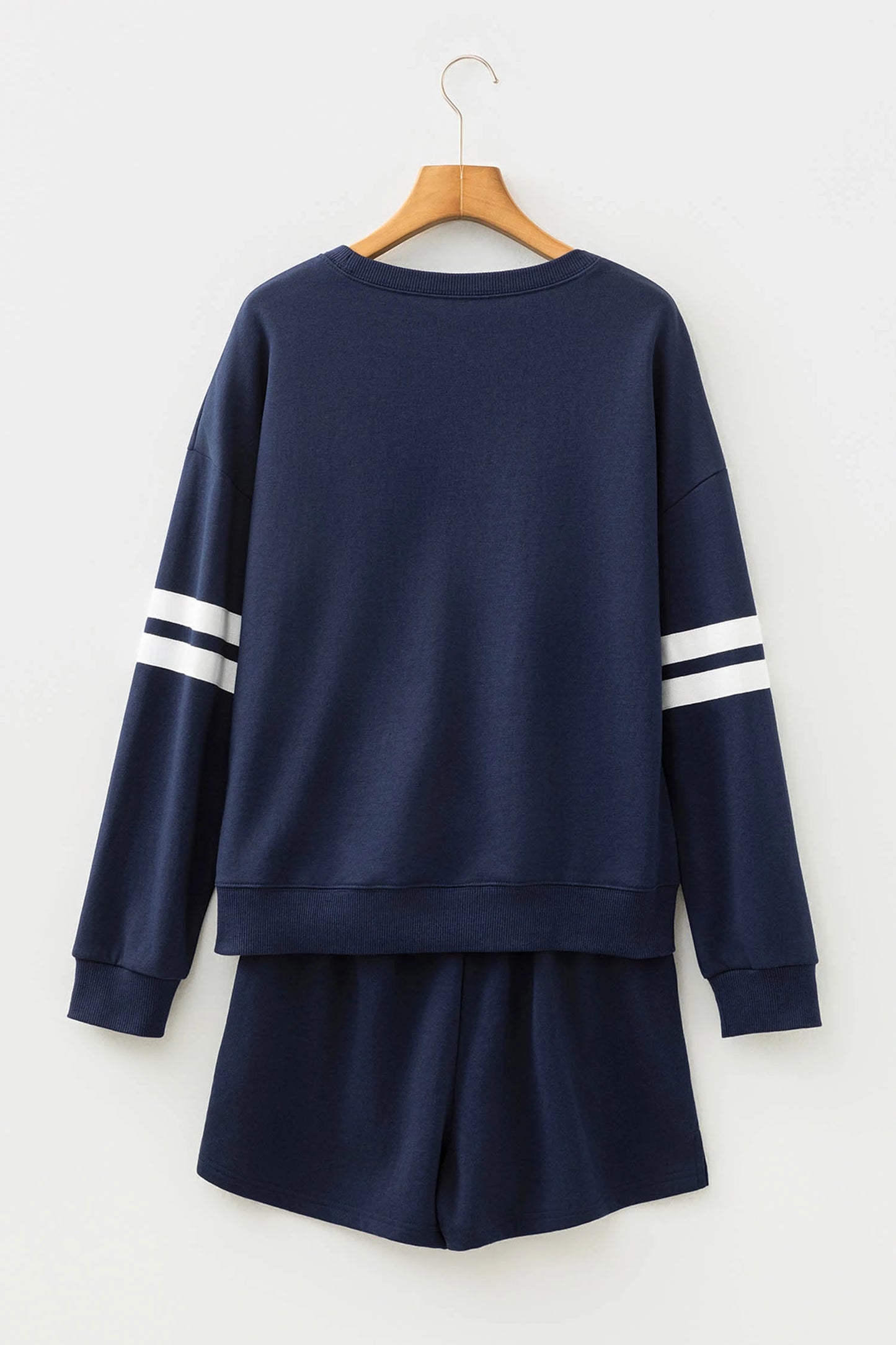 Fall Days Varsity Stripe Sweatshirt Set (Multiple Colours)