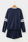 Fall Days Varsity Stripe Sweatshirt Set (Multiple Colours)