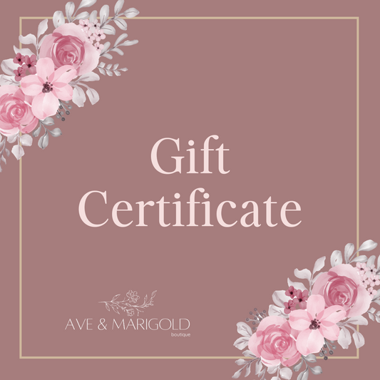 Ave & Marigold Digital Gift Certificate