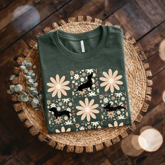 Boho Dachshund T-shirt