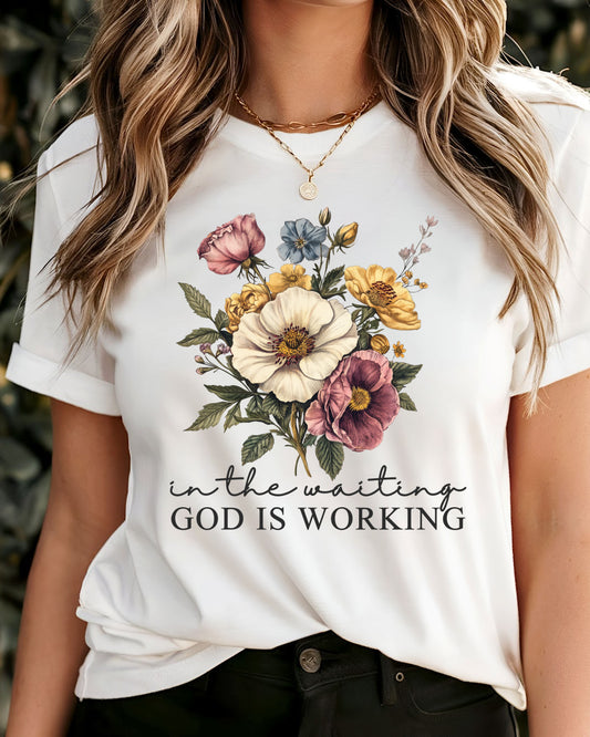 In the Waiting God is Working Relaxed Fit T-shirt