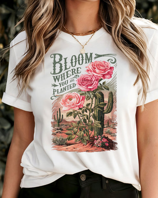 Bloom Where you are Planted Relaxed Fit T-shirt