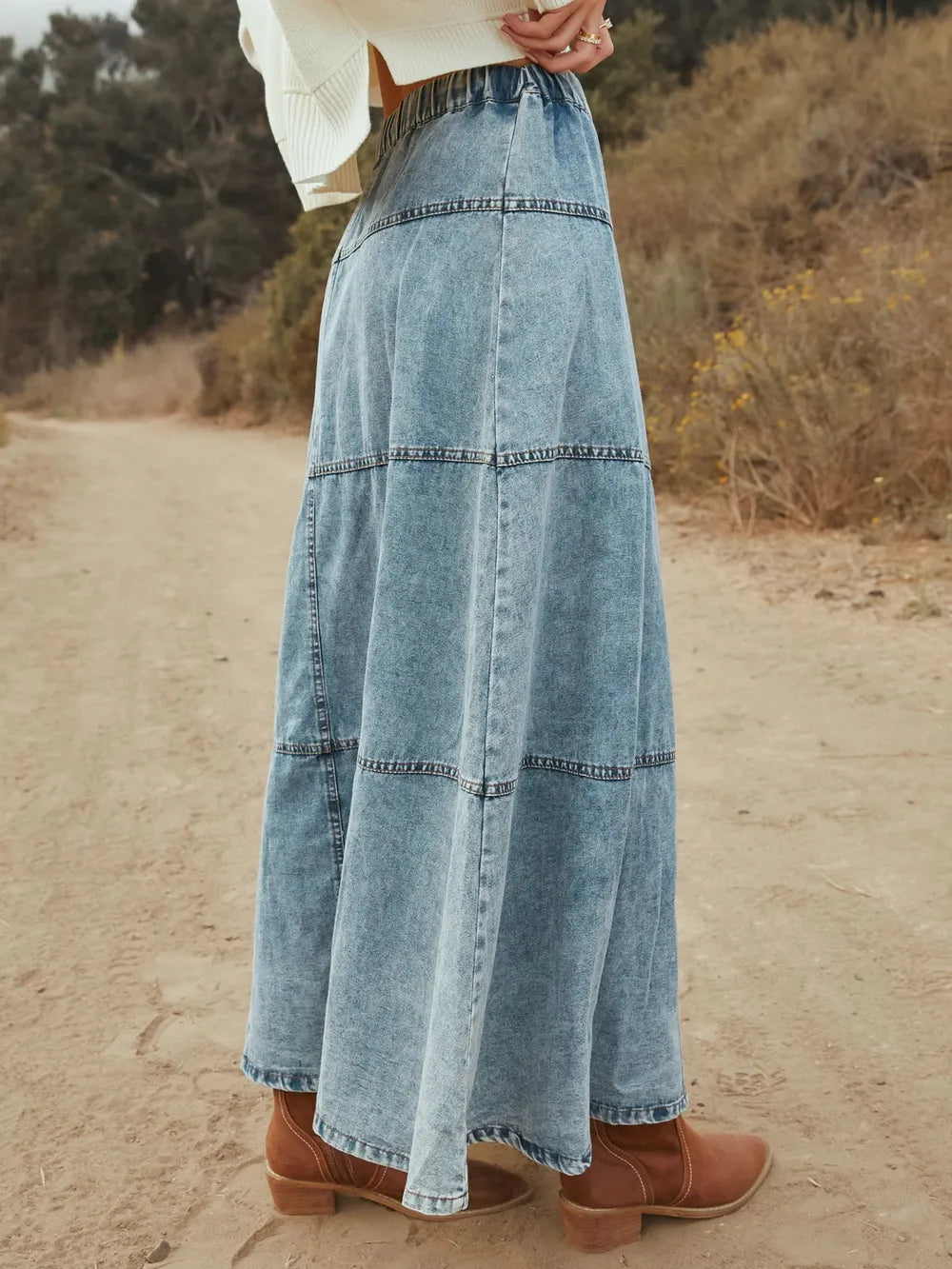 The Country Roads Denim Skirt